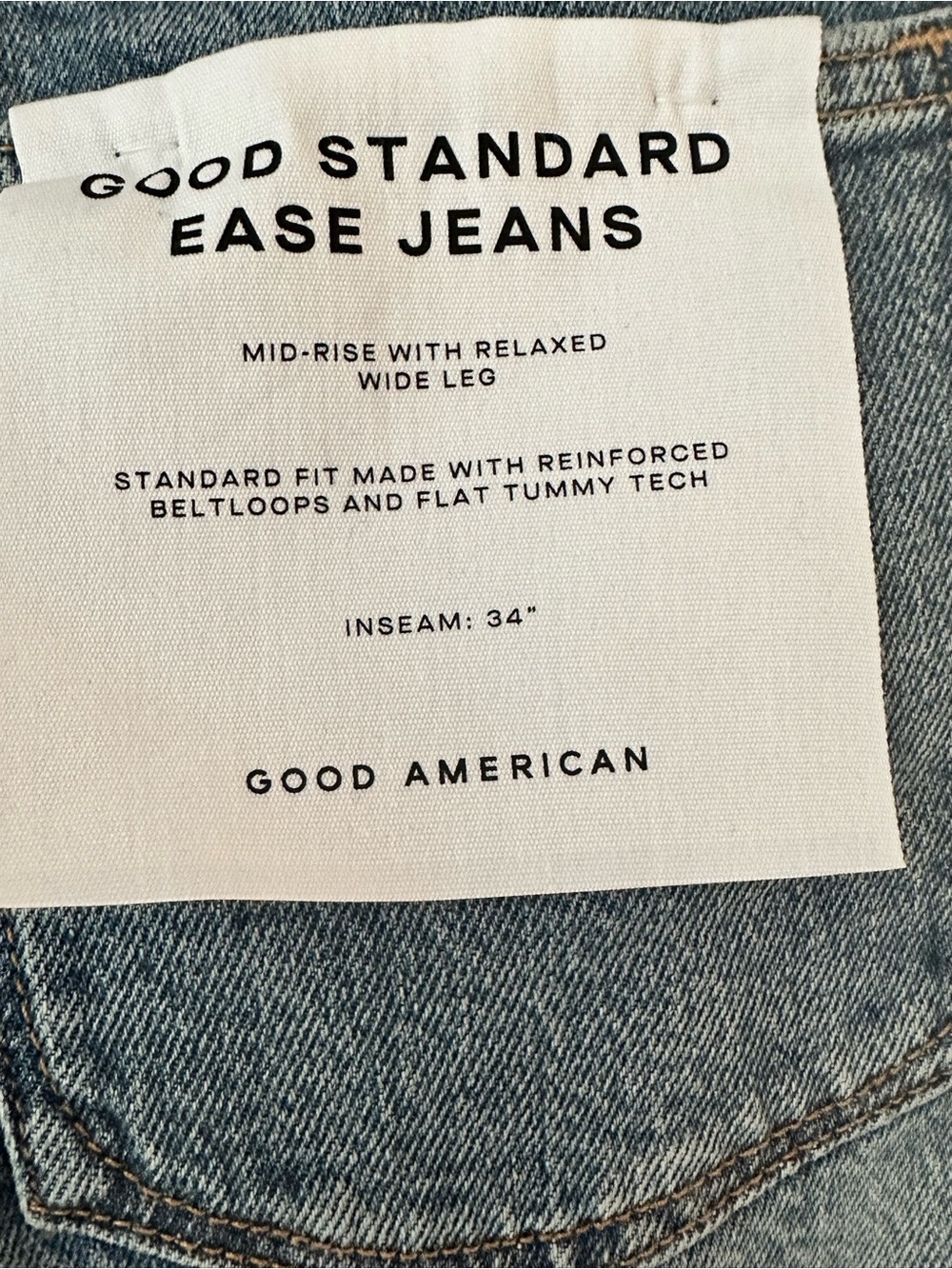 Good American Standard Ease Jeans Size 2 NWT - Picture 14 of 15